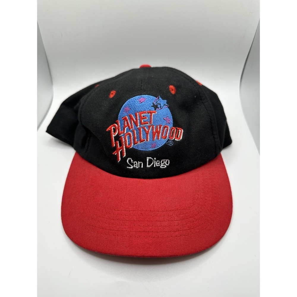 Vintage Planet Hollywood Hat San Diego Snapback Cap OSFA Black 1995 90s